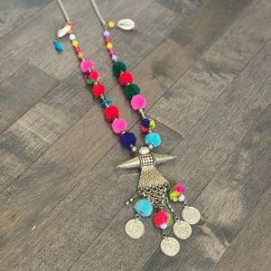 Free People // Full of Life Pom Pom Pendant Necklace
